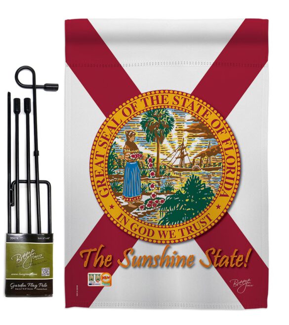 Florida - States Americana Vertical Impressions Decorative Flags HG108082 Made In USA - Image 4