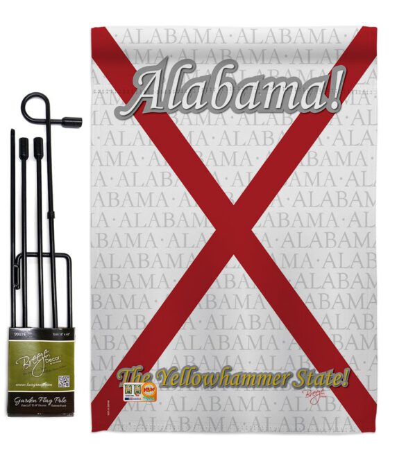 Alabama - States Americana Vertical Impressions Decorative Flags HG108117 Made In USA - Image 5