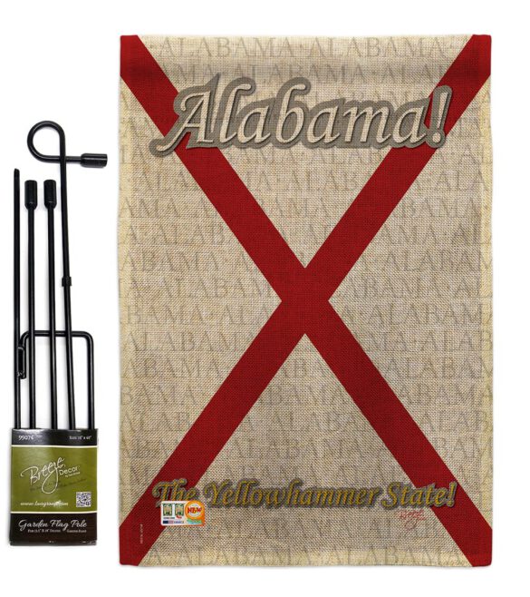 Alabama - States Americana Vertical Impressions Decorative Flags HG108117 Made In USA - Image 10