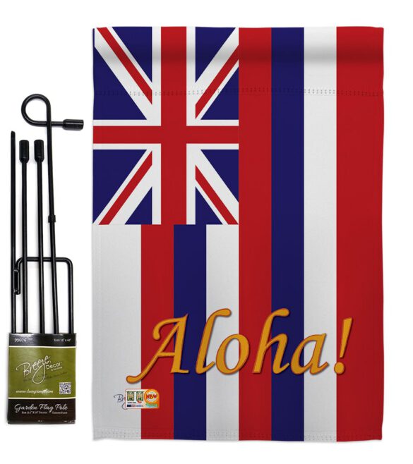 Hawaii - States Americana Vertical Impressions Decorative Flags HG108121 Made In USA - Image 4