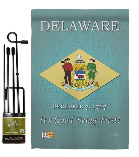 Delaware - States Americana Vertical Impressions Decorative Flags HG108139 Made In USA - Image 4