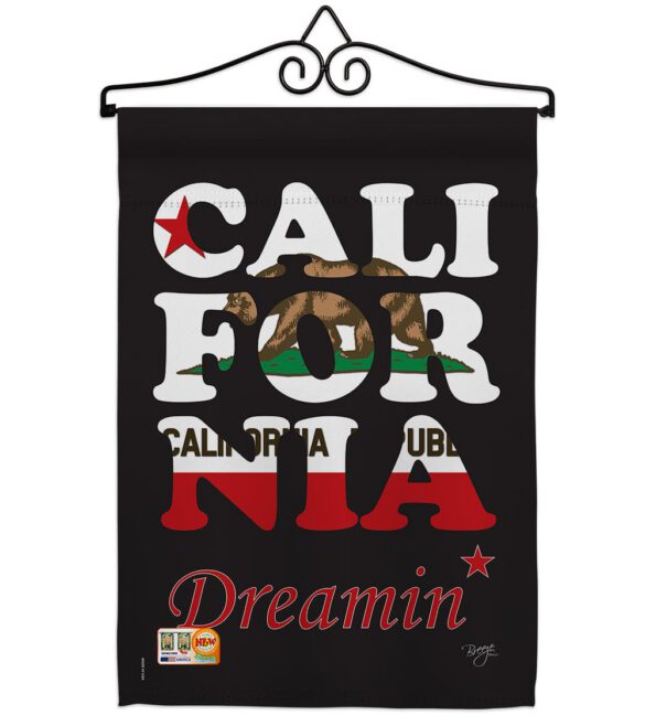 California Dreamin* - States Americana Vertical Impressions Decorative Flags HG108176 Made In USA - Image 7
