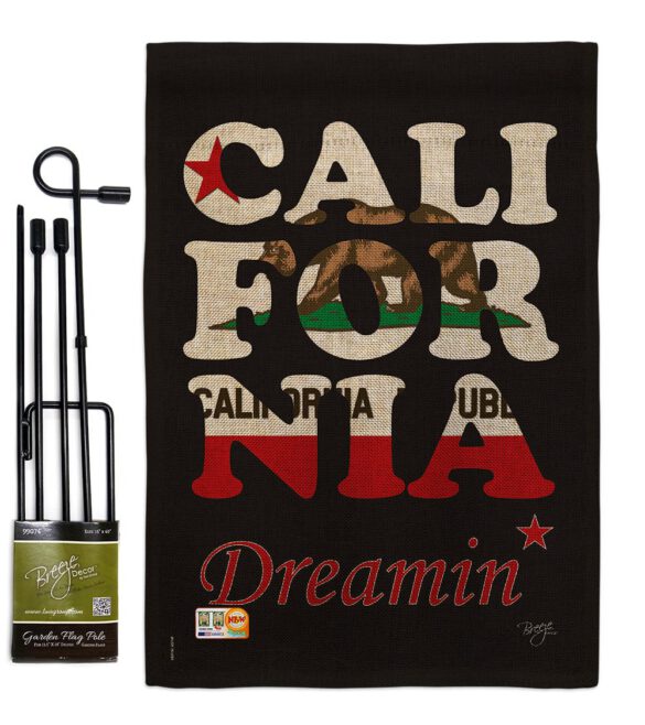 California Dreamin* - States Americana Vertical Impressions Decorative Flags HG108176 Made In USA - Image 9