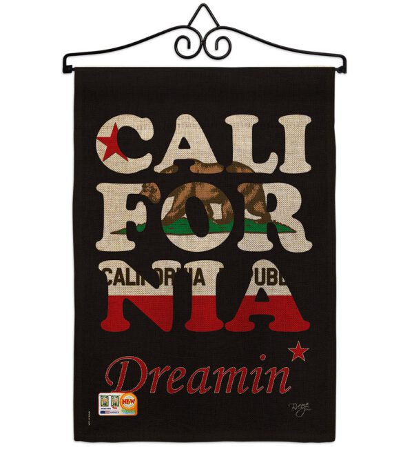 California Dreamin* - States Americana Vertical Impressions Decorative Flags HG108176 Made In USA - Image 10