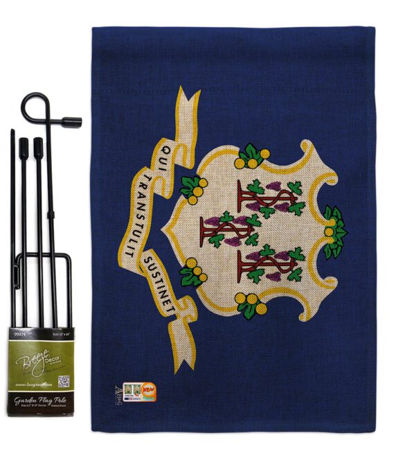 Connecticut - States Americana Vertical Impressions Decorative Flags HG140507 Made In USA - Image 9