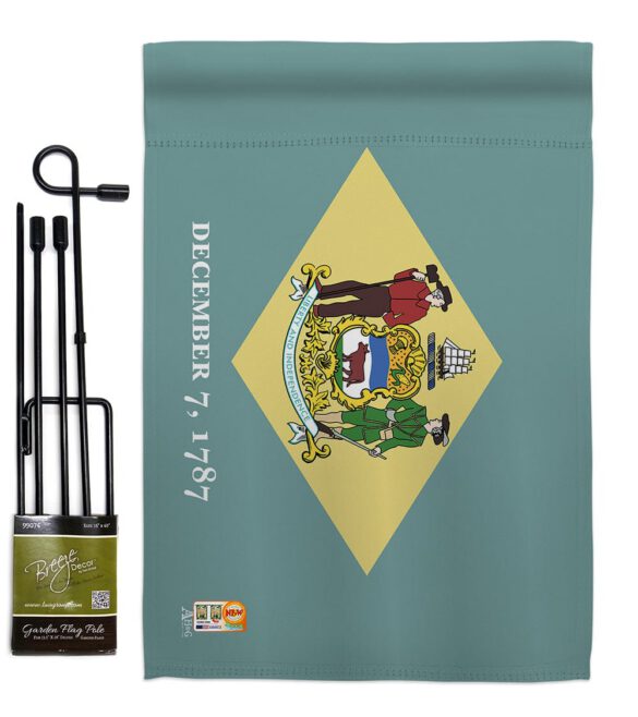 Delaware - States Americana Vertical Impressions Decorative Flags HG140508 Made In USA - Image 4