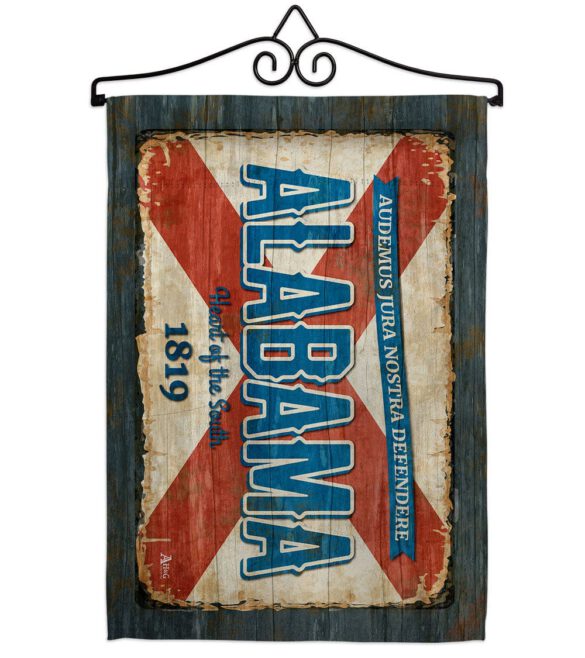 Alabama Vintage - States Americana Vertical Impressions Decorative Flags HG140945 Made In USA - Image 8