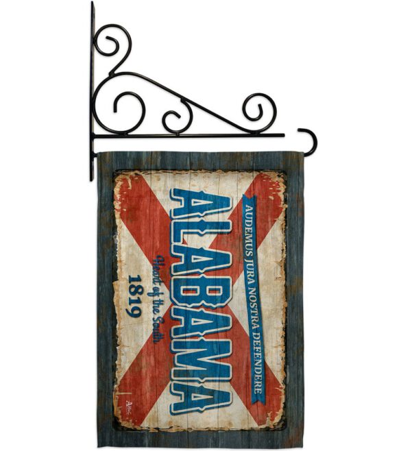 Alabama Vintage - States Americana Vertical Impressions Decorative Flags HG140945 Made In USA - Image 9