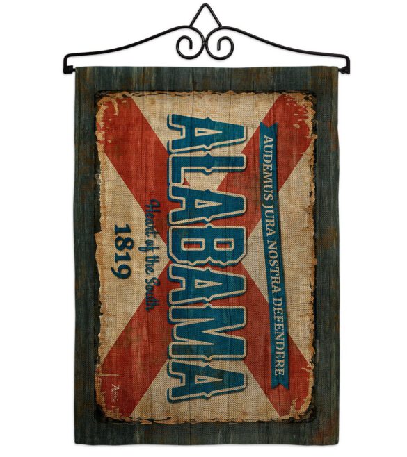 Alabama Vintage - States Americana Vertical Impressions Decorative Flags HG140945 Made In USA - Image 18
