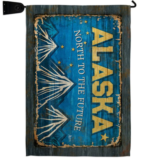 Alaska Vintage - States Americana Vertical Impressions Decorative Flags HG140946 Made In USA - Image 22