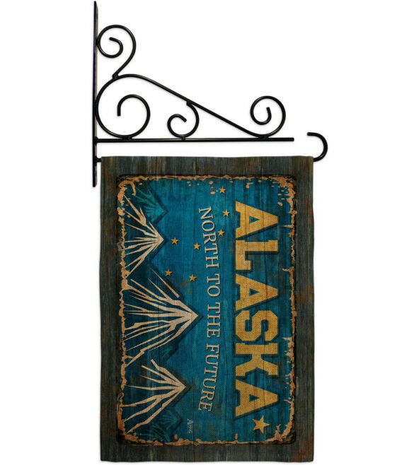 Alaska Vintage - States Americana Vertical Impressions Decorative Flags HG140946 Made In USA - Image 19