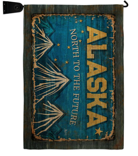 Alaska Vintage - States Americana Vertical Impressions Decorative Flags HG140946 Made In USA - Image 23