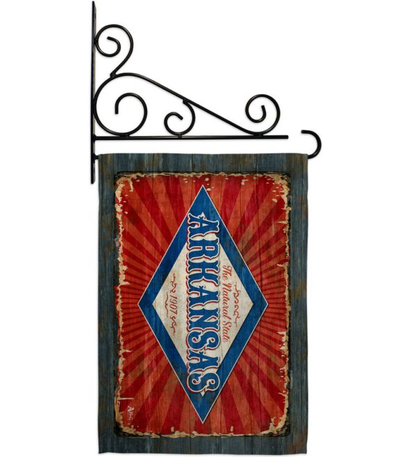Arkansas Vintage - States Americana Vertical Impressions Decorative Flags HG140948 Made In USA - Image 9