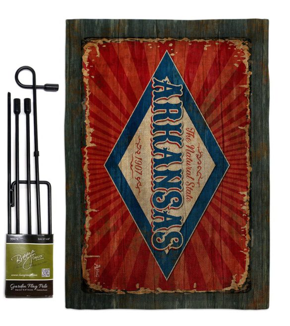 Arkansas Vintage - States Americana Vertical Impressions Decorative Flags HG140948 Made In USA - Image 15
