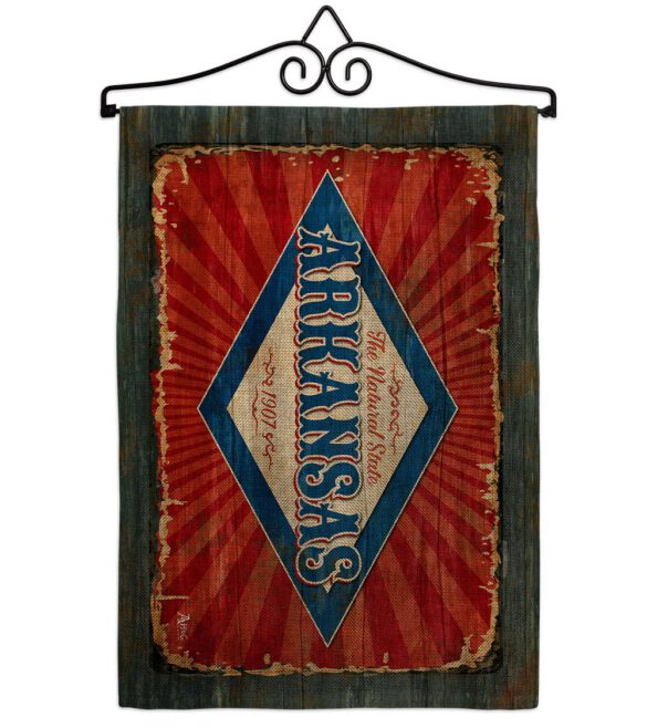 Arkansas Vintage - States Americana Vertical Impressions Decorative Flags HG140948 Made In USA - Image 18