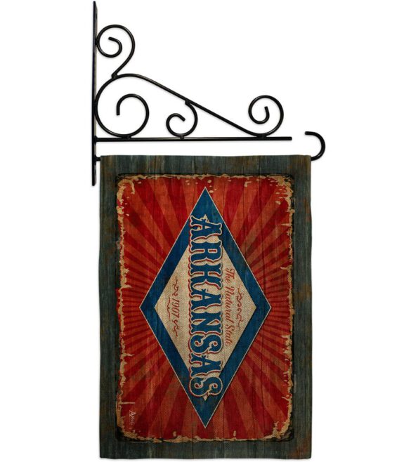 Arkansas Vintage - States Americana Vertical Impressions Decorative Flags HG140948 Made In USA - Image 19