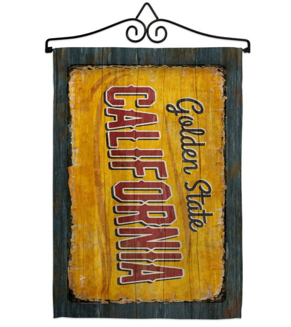 California Vintage - States Americana Vertical Impressions Decorative Flags HG140949 Made In USA - Image 7