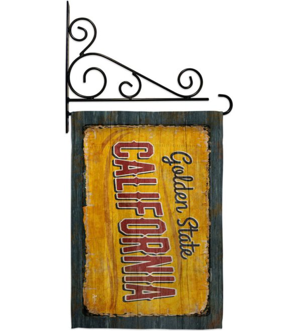 California Vintage - States Americana Vertical Impressions Decorative Flags HG140949 Made In USA - Image 8