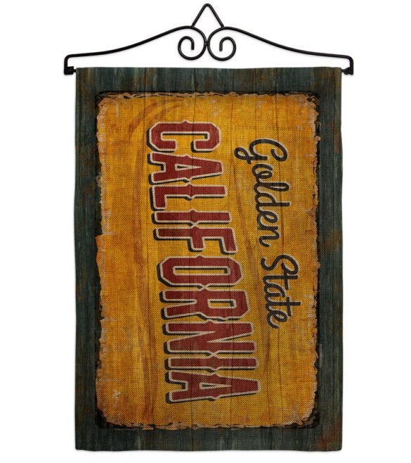 California Vintage - States Americana Vertical Impressions Decorative Flags HG140949 Made In USA - Image 17