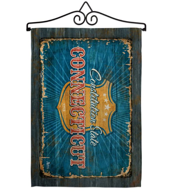 Connecticut Vintage - States Americana Vertical Impressions Decorative Flags HG140951 Made In USA - Image 7