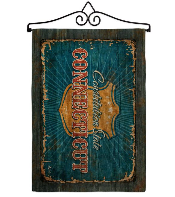 Connecticut Vintage - States Americana Vertical Impressions Decorative Flags HG140951 Made In USA - Image 17