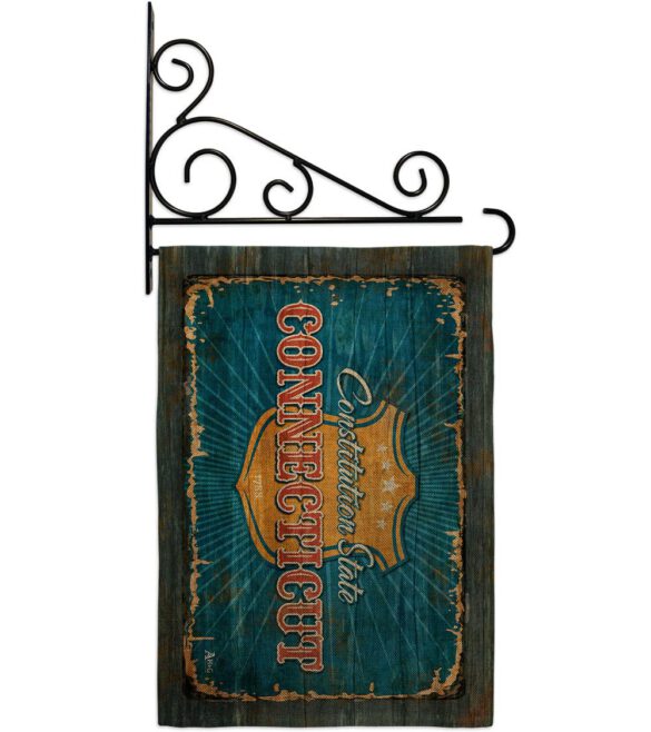 Connecticut Vintage - States Americana Vertical Impressions Decorative Flags HG140951 Made In USA - Image 18