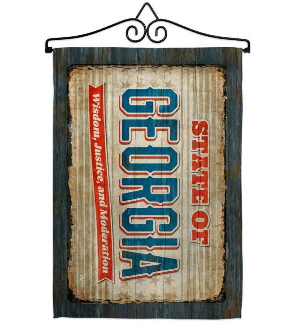 Georgia Vintage - States Americana Vertical Impressions Decorative Flags HG140955 Made In USA - Image 7