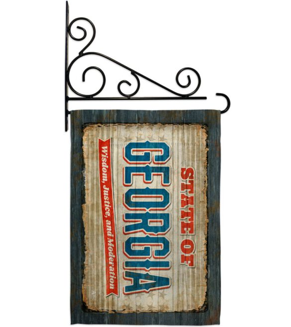 Georgia Vintage - States Americana Vertical Impressions Decorative Flags HG140955 Made In USA - Image 8