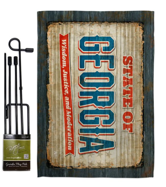 Georgia Vintage - States Americana Vertical Impressions Decorative Flags HG140955 Made In USA - Image 4