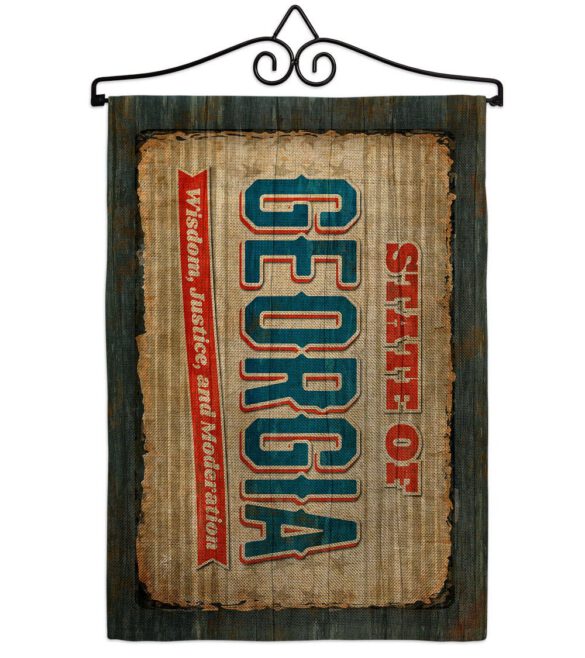 Georgia Vintage - States Americana Vertical Impressions Decorative Flags HG140955 Made In USA - Image 17
