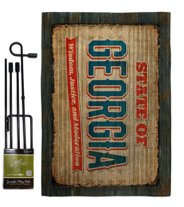 Georgia Vintage - States Americana Vertical Impressions Decorative Flags HG140955 Made In USA - Image 14
