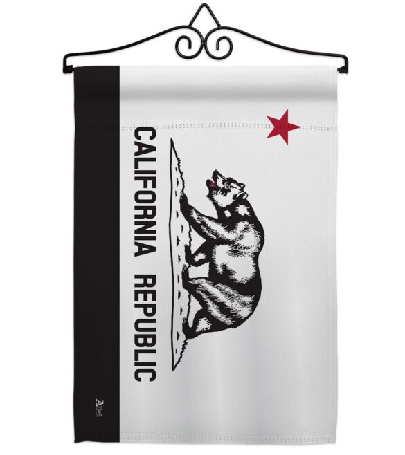 Black & White California - States Americana Vertical Impressions Decorative Flags HG140998 Made In USA - Image 7