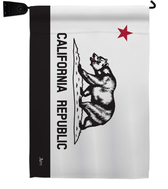 Black & White California - States Americana Vertical Impressions Decorative Flags HG140998 Made In USA - Image 9
