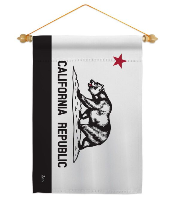 Black & White California - States Americana Vertical Impressions Decorative Flags HG140998 Made In USA - Image 10