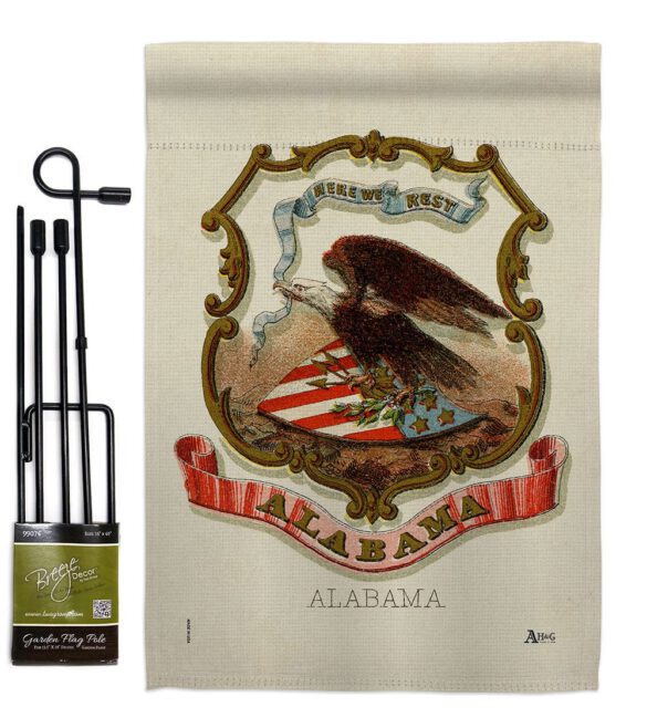 Coat of arms of Alabama - States Americana Vertical Impressions Decorative Flags HG141208 Made In USA - Image 4