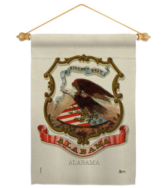 Coat of arms of Alabama - States Americana Vertical Impressions Decorative Flags HG141208 Made In USA - Image 19