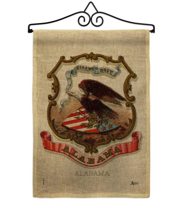 Coat of arms of Alabama - States Americana Vertical Impressions Decorative Flags HG141208 Made In USA - Image 37
