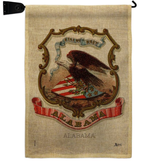 Coat of arms of Alabama - States Americana Vertical Impressions Decorative Flags HG141208 Made In USA - Image 39