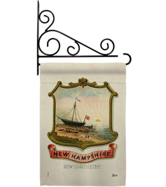 Coat of arms of New Hampshire - States Americana Vertical Impressions Decorative Flags HG141236 Made In USA - Image 17