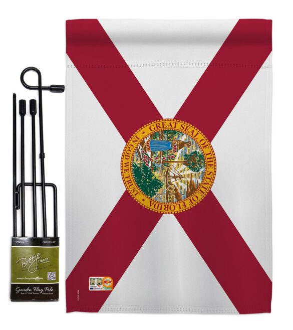 Florida - States Americana Vertical Impressions Decorative Flags HG191510 Made In USA - Image 4