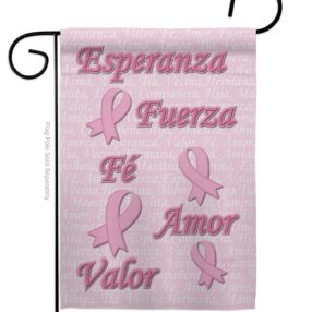 Esperanza, Fé, Valor - Support Inspirational Vertical Impressions Decorative Flags HG115080S Made In USA