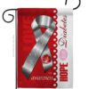 Diabetes - Support Inspirational Vertical Impressions Decorative Flags HG115097 Made In USA