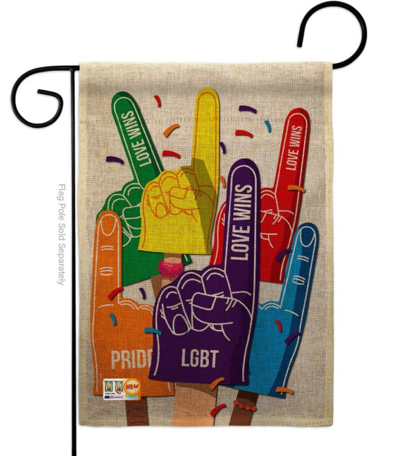 #1 Love Wins - Support Inspirational Vertical Impressions Decorative Flags HG115157 Made In USA - Image 12