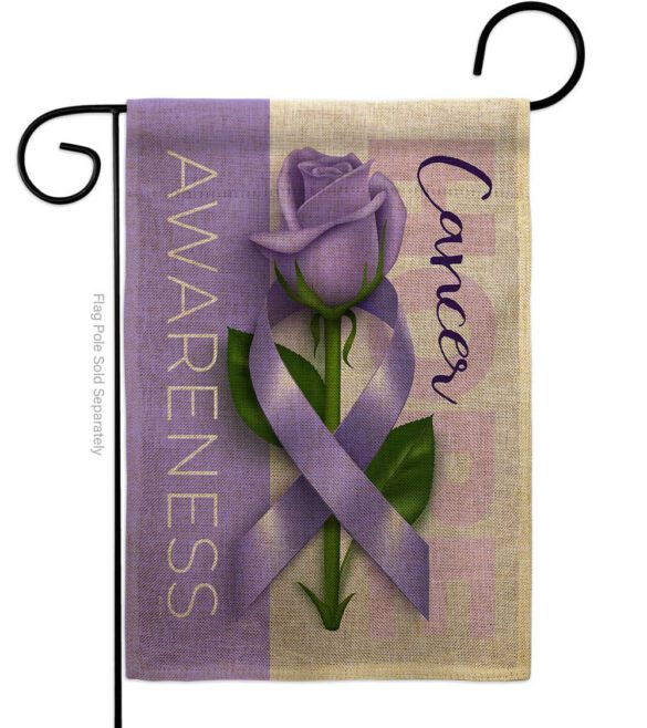 Cancer Awareness World Day - Support Inspirational Vertical Impressions Decorative Flags HG115208 Made In USA - Image 11