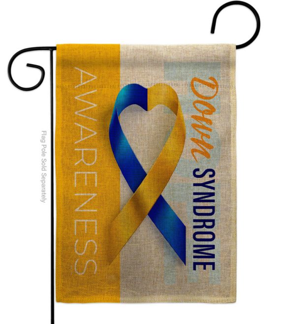 Down Syndrome Awareness - Support Inspirational Vertical Impressions Decorative Flags HG115210 Made In USA - Image 11