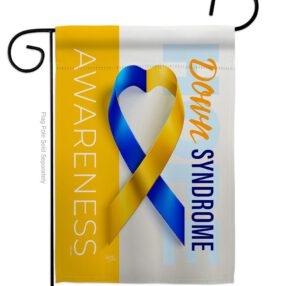 Down Syndrome Awareness - Support Inspirational Vertical Impressions Decorative Flags HG115210 Made In USA