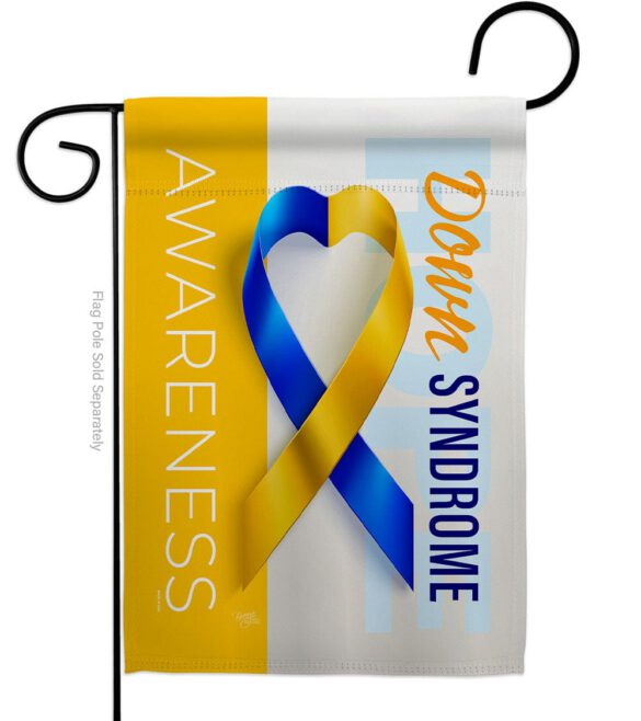 Down Syndrome Awareness - Support Inspirational Vertical Impressions Decorative Flags HG115210 Made In USA