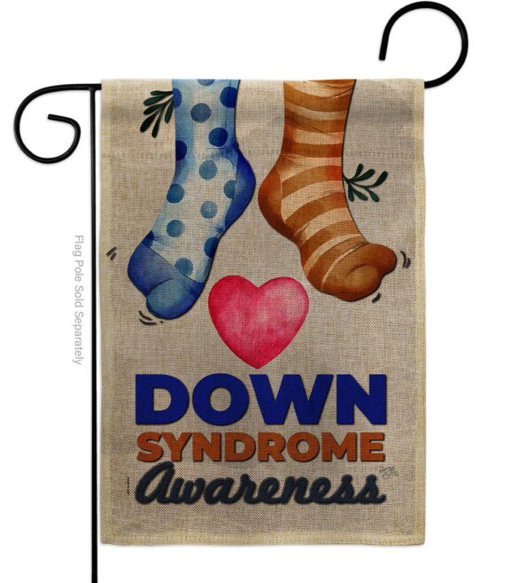Down Syndrome Awareness - Support Inspirational Vertical Impressions Decorative Flags HG115215 Made In USA - Image 11