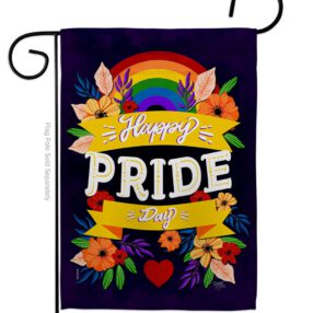 Happy Pride Day - Support Inspirational Vertical Impressions Decorative Flags HG115218 Made In USA