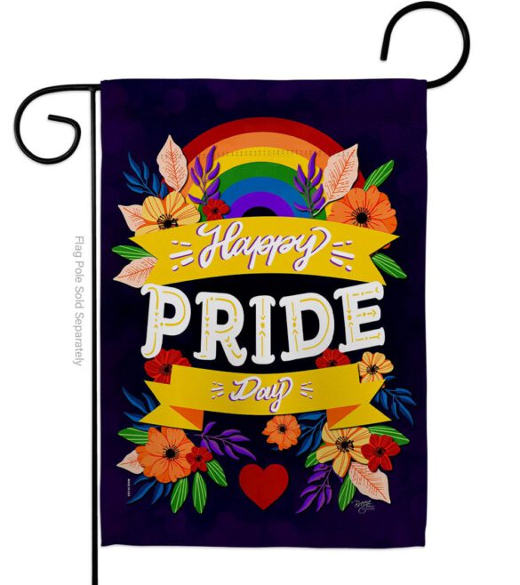 Happy Pride Day - Support Inspirational Vertical Impressions Decorative Flags HG115218 Made In USA